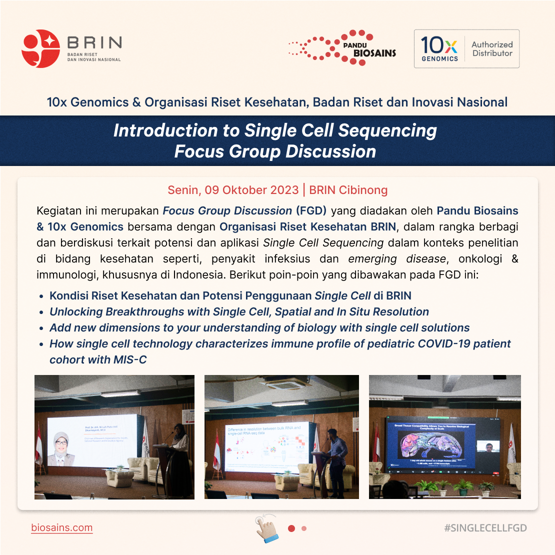 Introduction to Single Cell Sequencing: Focus Group Discussion