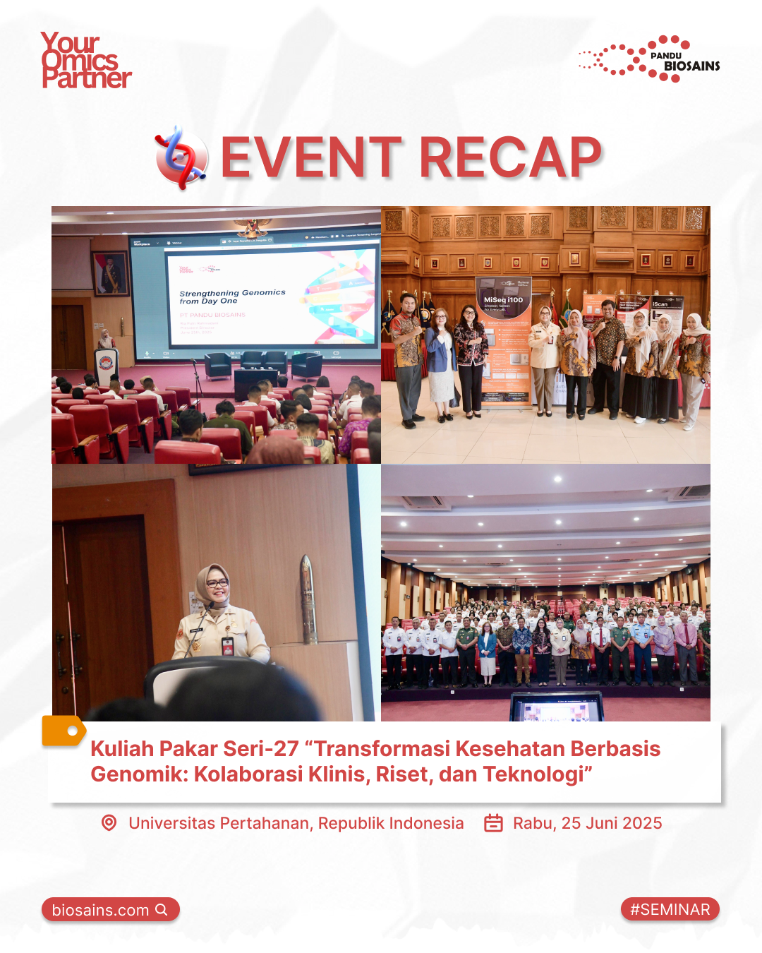 Event Recap: Kuliah Pakar Seri-27 Universitas Pertahanan RI