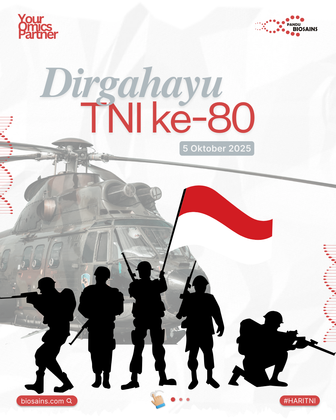 Selamat hari TNI ke-80 – Ketahanan Indonesia Dimulai dari Kesehatan Prajurit yang Presisi