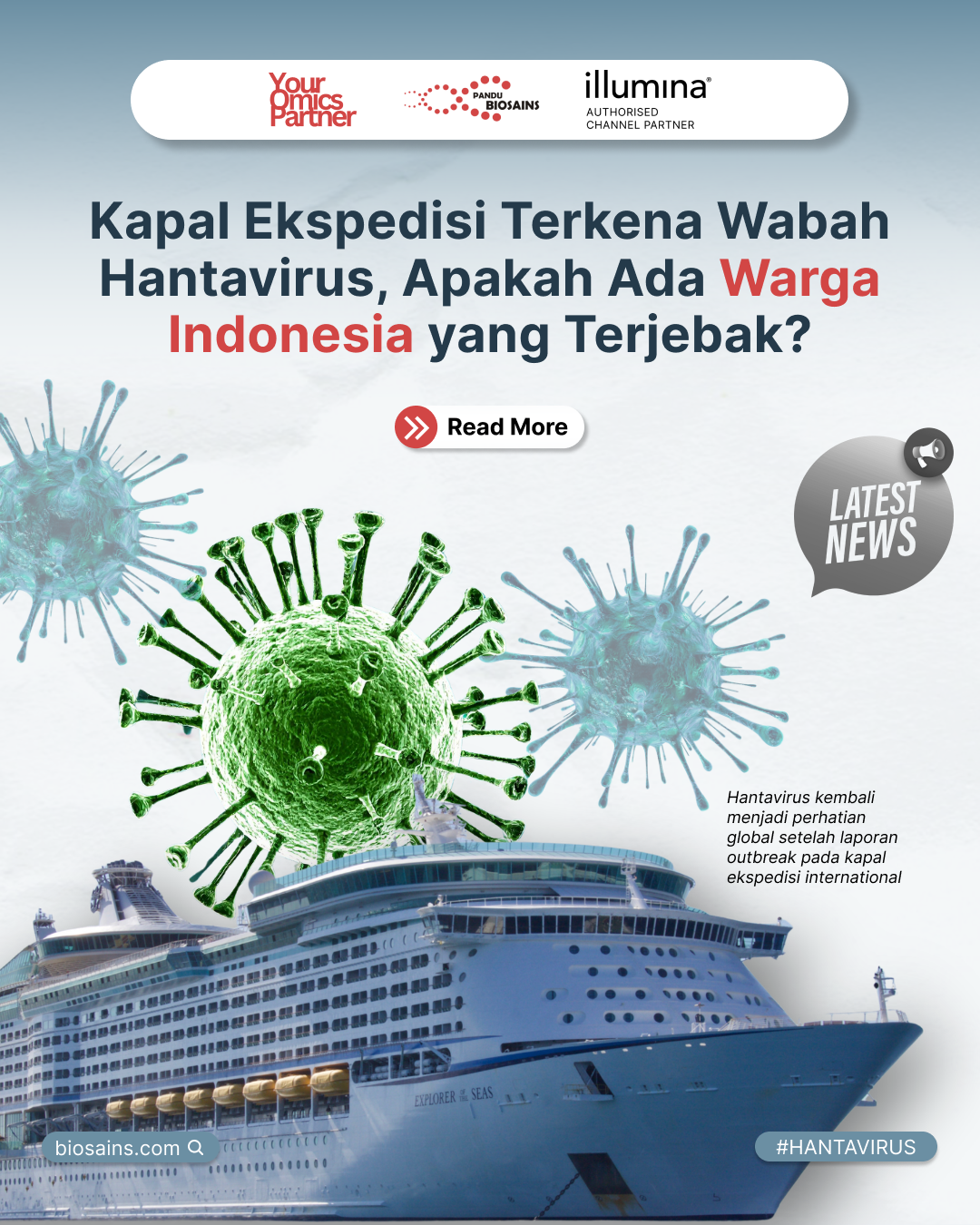 Kapal Ekspedisi Terkena Wabah Hantavirus, Apa yang Perlu Indonesia Antisipasi?